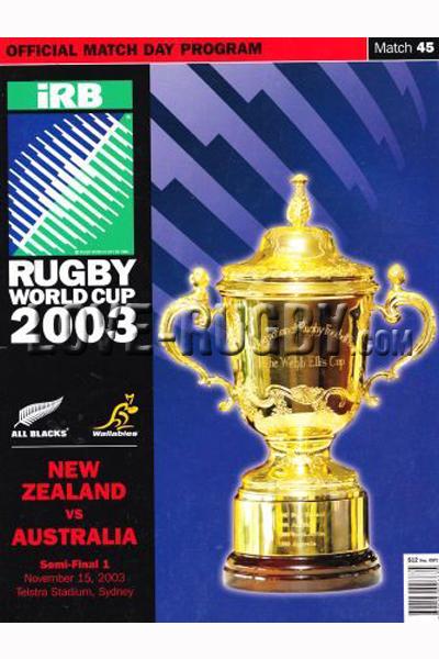 2003 New Zealand v Australia  Rugby Programme